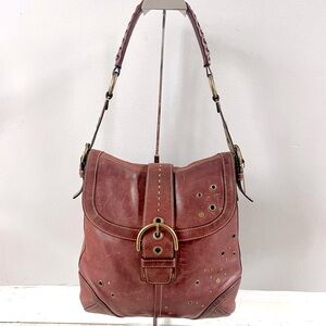 Coach Brown Leather Shoulder Bag